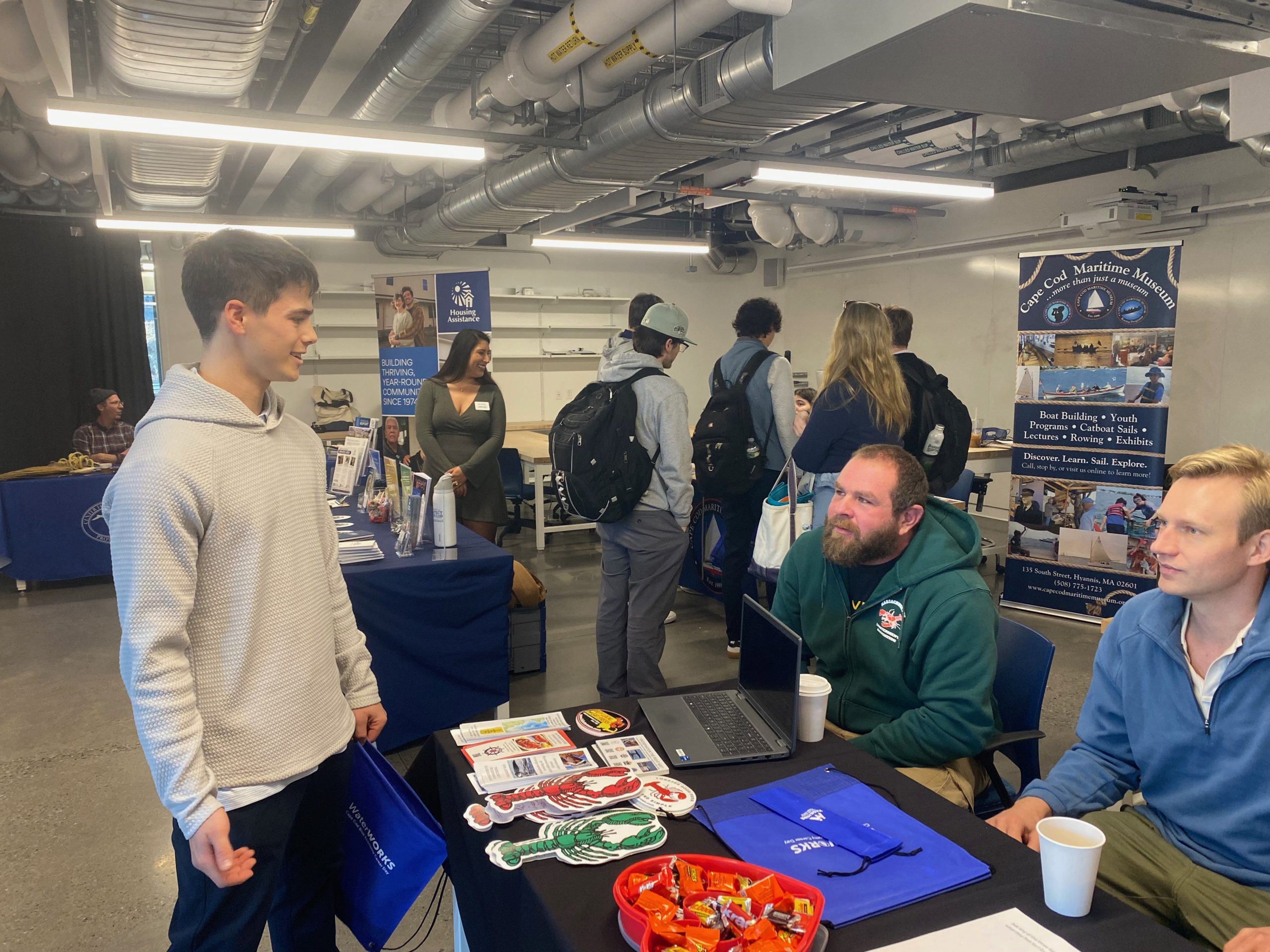 Blue career fair connects students to commerical fishing